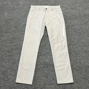 Craft Flow Zip Pocket Pants Mens Size 30x30 Light Gray Casual Chino Low Rise